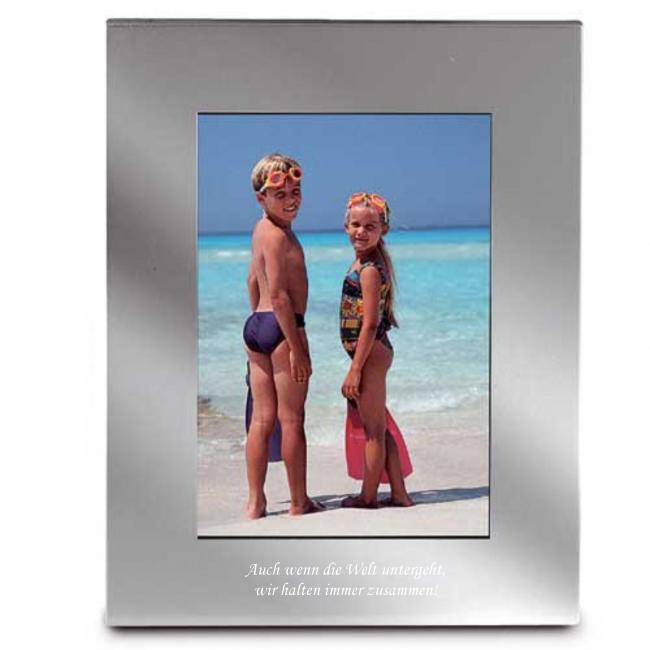 Bilderrahmen mit Wunschgravur f�r ein Foto 10 x 15 cm