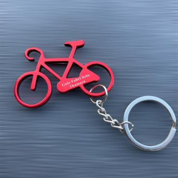 Schl�sselanh�nger Fahrrad mit Wunschgravur