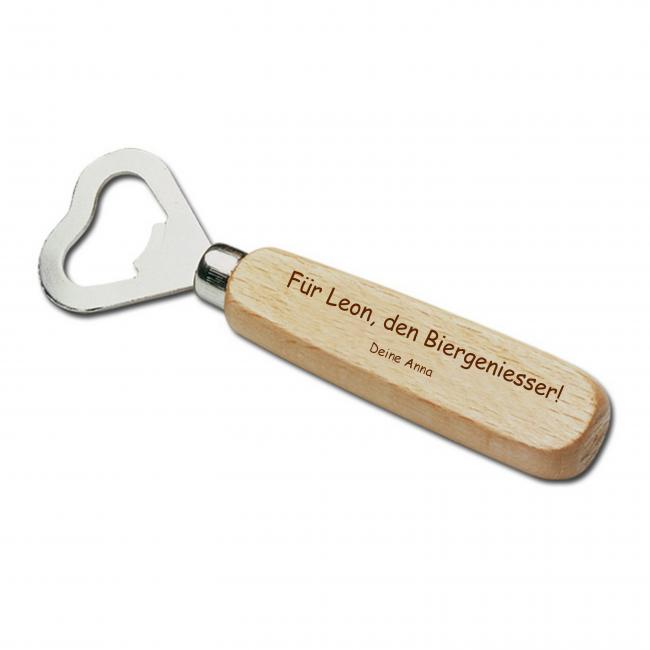 Flaschen�ffner mit GRAVUR - �FFNER mit WUNSCHGRAVUR