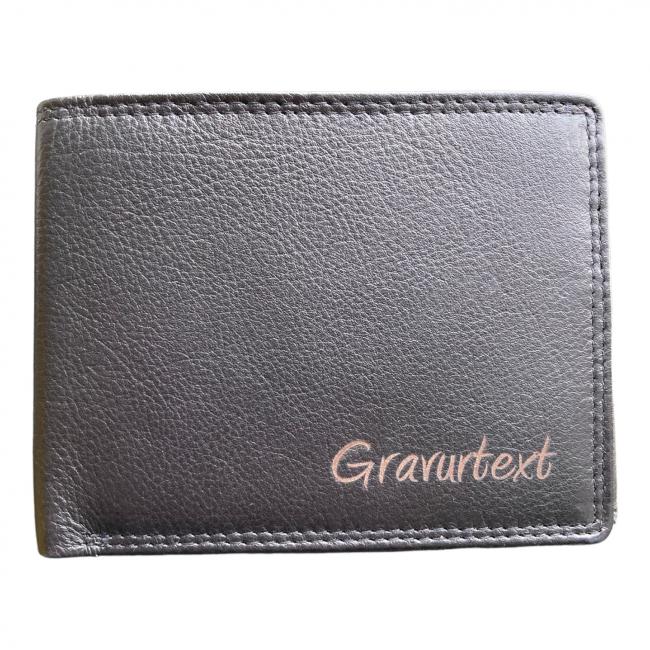 Personalisierte Geldbörse Herren Portemonnaie Leder Mit Gravur