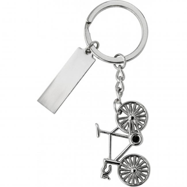 Geschenk f�r Radfahrer mit pers�nlicher Gravur Schl�sselanh�nger Fahrrad
