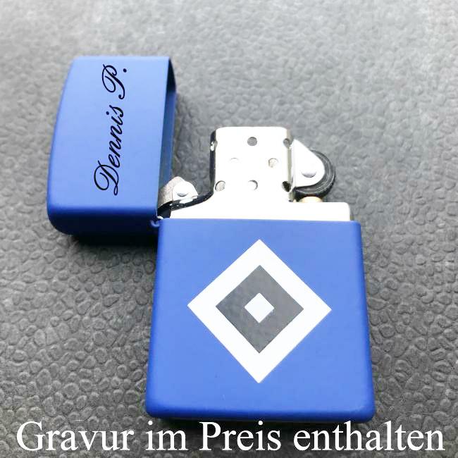 HSV Zippo mit Gravur