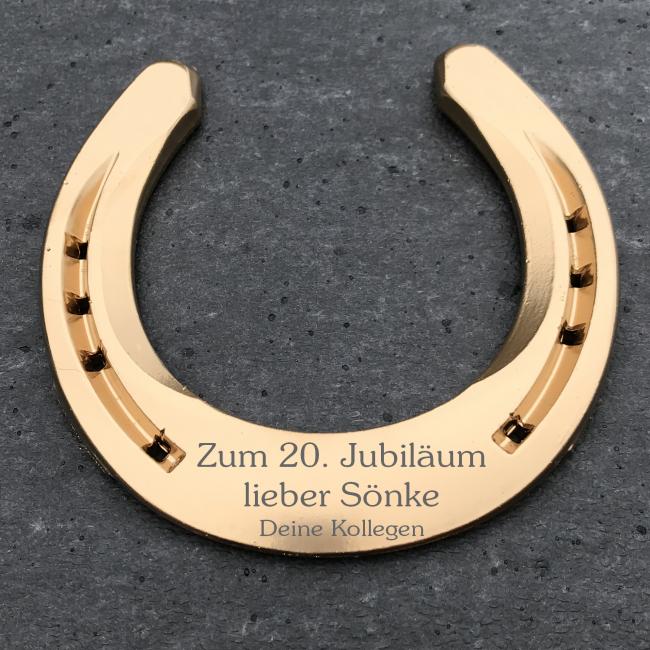 Hufeisen - Gl�cksbringer mit Gravur
