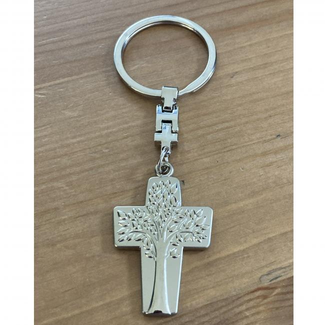 Individuell gravierter Schl�sselanh�nger Kreuz f�r besondere Anl�sse