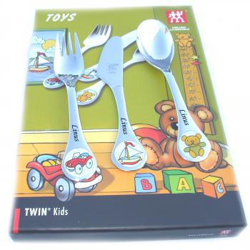 Kinderbesteck Toys von Zwilling inkl. Gravur auf allen 
