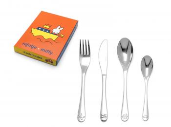 Miffy Kinderbesteck-Set mit Gravur � Fahrzeuge-Motiv au