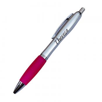 Kugelschreiber in Pink individuell gravieren lassen