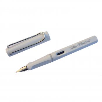 LAMY safari F�llhalter wei� mit Wunschgravur