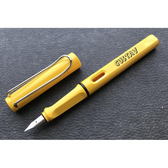 LAMY F�llhalter Gelb mit Gravur
