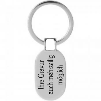 Schl�sselanh�nger oval mit Gravur personalisieren