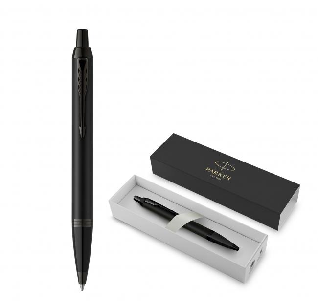 Parker Kugelschreiber Schwarz in Geschenkbox individuell gravieren lassen