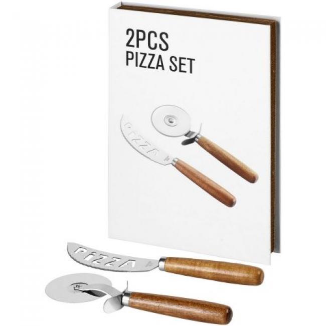 Pizzamesser mit Pizzaschneider mit Gravur f�r jeden Pizzafan