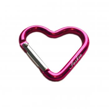 Herz Karabiner mit Gravur, Schl�sselanh�nger Karabiner 