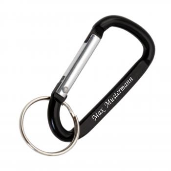 Karabiner mit Gravur, Schl�sselanh�nger Karabiner aus Alu