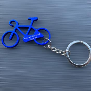 Schl�sselanh�nger Fahrrad mit Wunschgravur
