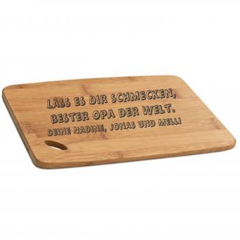Brotbrett mit Gravur gestallten