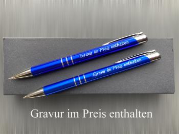 Schreibset Kugelschreiber und Bleistift personalisieren