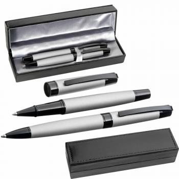 Schreibset aus Drehkugelschreiber und Rollerball