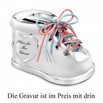 Schuh Spar Dose nach ihren pers�nlichen W�nschen gravie