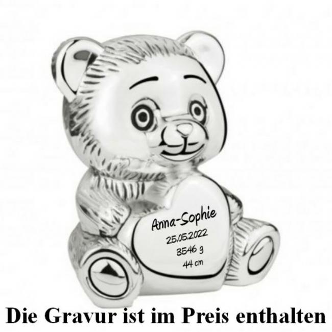 Teddy Spardose mit Gravur
